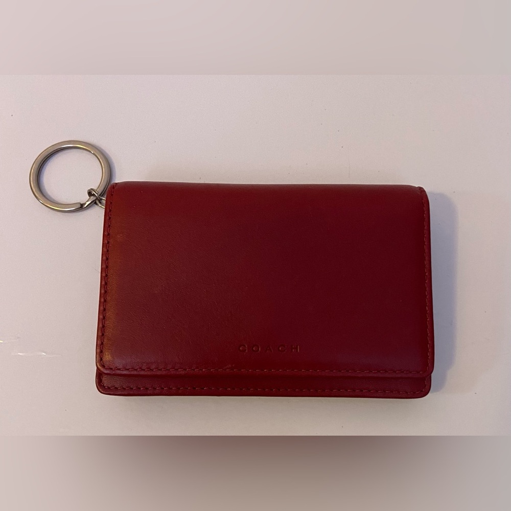 Vintage Coach Red Bedford Multi-Function Purse Wallet 6994